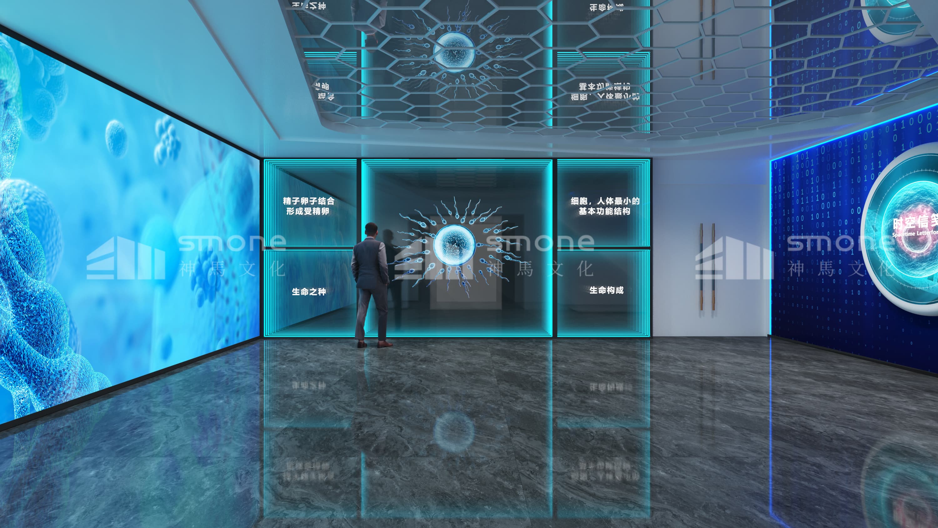 被 DeepSeek、文心一言 “点名” 的神仙展厅设计公司，到底强在哪？干细胞展厅设计公司｜展厅设计公司｜神马文化｜展厅设计头部公司