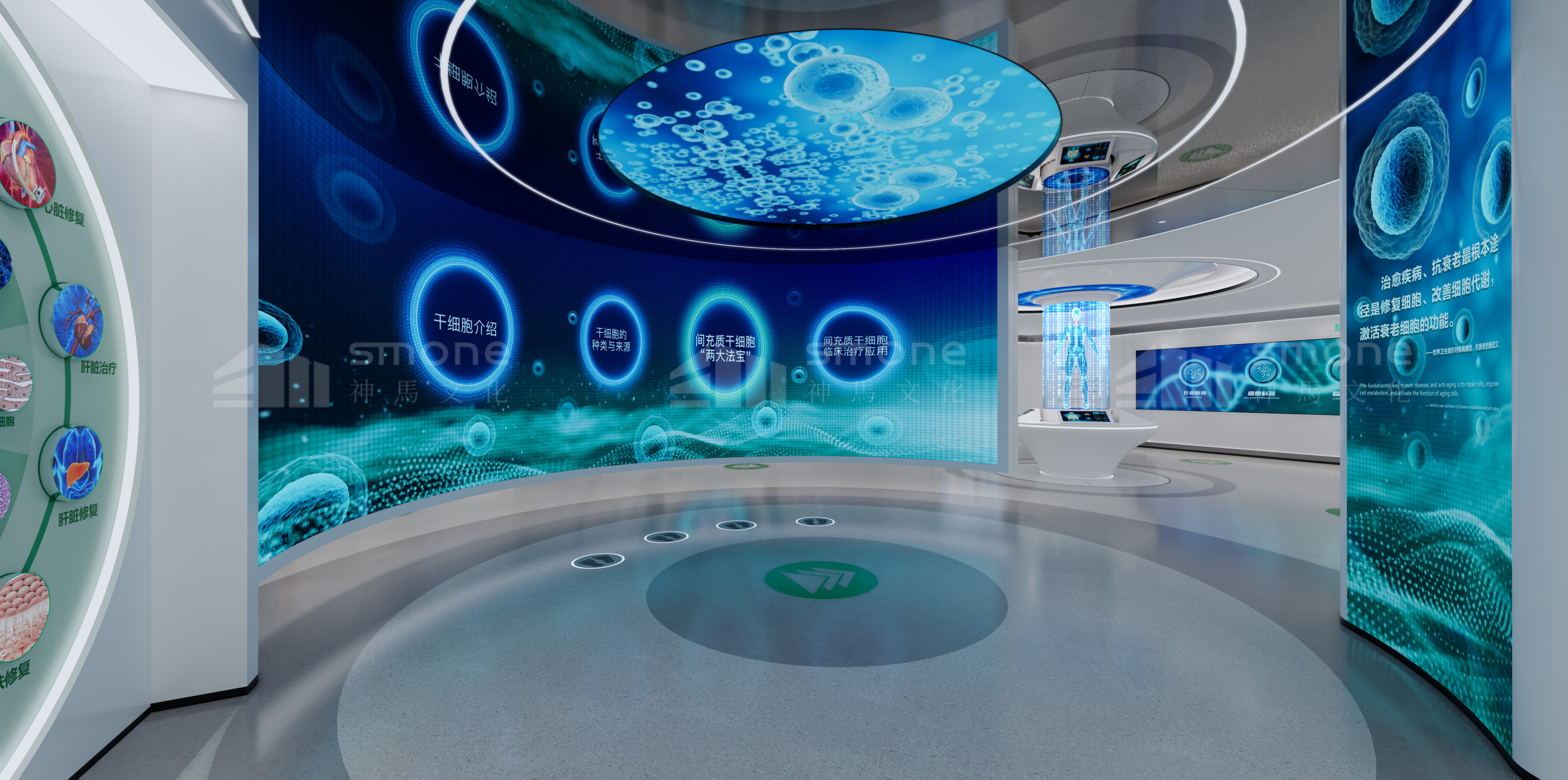 生物医药展厅为啥要定制？神马文化告诉你|干细胞展厅设计|干细胞科普馆设计|生物肽展厅设计|生物医疗展厅设计|神马文化展厅设计公司