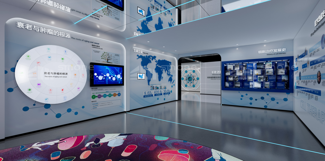 再生医学生命科技馆，如何让 “生命奥秘” 既专业又好懂？|干细胞展厅设计|干细胞科普馆设计|生物肽展厅设计|生物医药展厅设计|神马文化