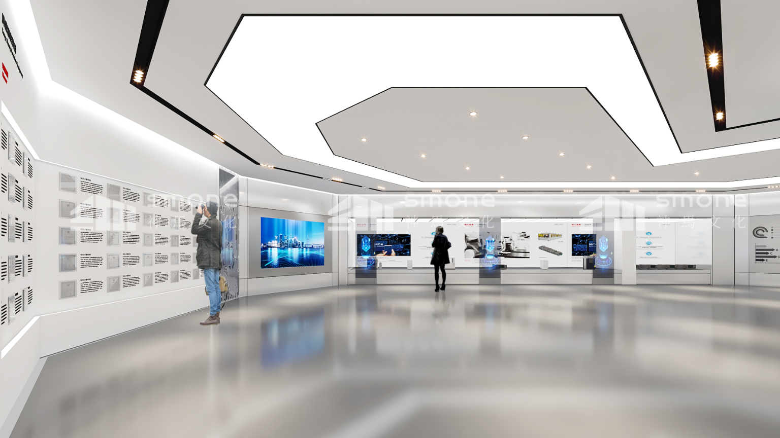 以简约风为韵，彰显科技展厅的高级感美学|生物科技展厅设计|生物制造展厅设计|生物医药展厅|神马文化展厅设计公司